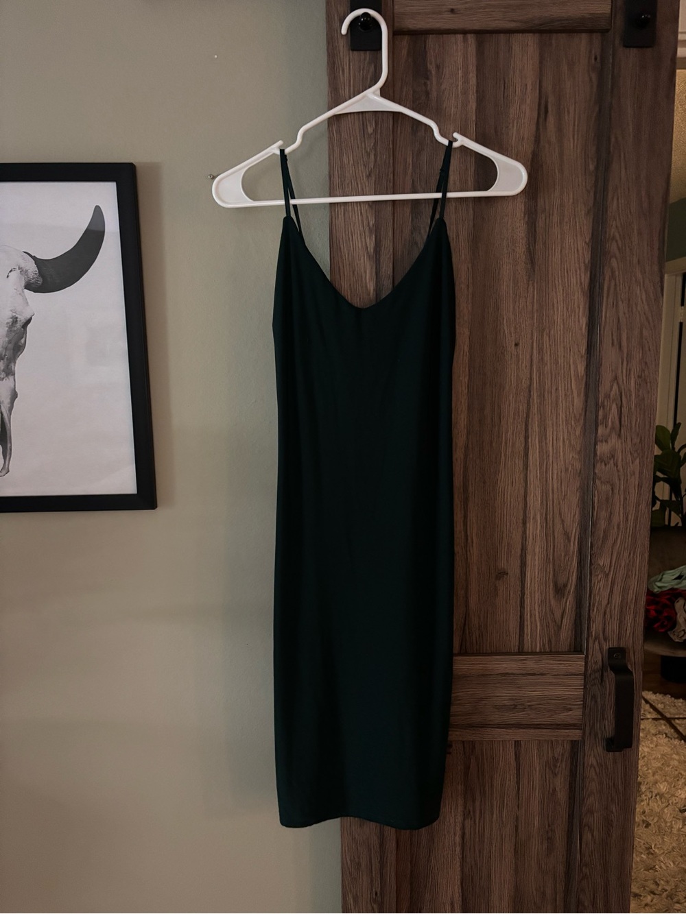 Classic Slip Midi Dress in Turquoise